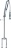 PRE-RINSE UNIT PREMIUM AUTOM.1390 mm