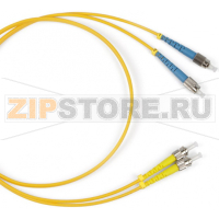 патч-корд волоконно-оптический (шнур) SM 9/125 (OS2), ST/UPC-FC/UPC, 2.0 мм, duplex, LSZH, 2 м