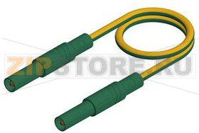 Провод тестовый 2 м, зеленый, желтый Hirschmann MLS GG 200/2.5 YELLOW/GREEN 