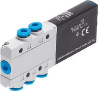 Распределитель с электроуправлением Festo MHE2-MS1H-5/2-QS-4