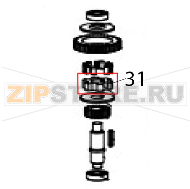 Star wheel Hurakan HKN-20SN2V Star wheel Hurakan HKN-20SN2VЗапчасть на деталировке под номером: 31