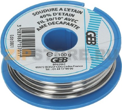 ОЛОВЯННЫЙ СВАРОЧНЫЙ РОЛИК 40% 100 Г 