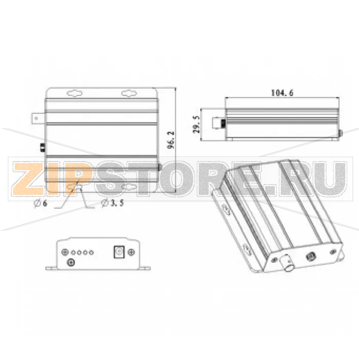 Приемник HDCVI, оптоволоконный Dahua DH-OTC102R 