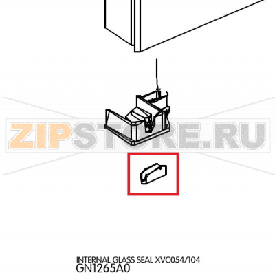 Internal glass seal Unox XVC 055 Internal glass seal Unox XVC 055Запчасть на деталировке под номером:32Название запчасти на английском языке: Internal glass seal Unox XVC 055