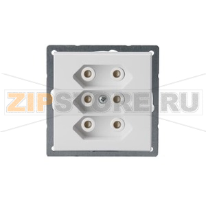 Розетка без заземления, белая ABB 2TKA00000433 