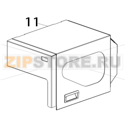 Top right side cover TSC TTP-286MT Top right side cover TSC TTP-286MTЗапчасть на деталировке под номером: 11