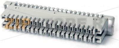 Hyperline KR-PL-10-CON-0 Плинт соединительный, на 10 пар, неразмыкаемый, маркировка 0-9 