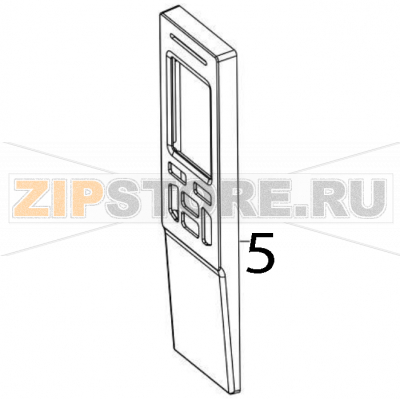 LCD Front panel cover TSC MB240T LCD Front panel cover TSC MB240TЗапчасть на деталировке под номером: 5