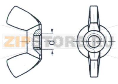 ECROU A OREILLES DIAM. 5 