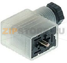Разъем соленоидный 11 мм, 8 А, 24 В, 3 контакта, 1.5 мм² Hirschmann GML 209 NJ LED 24 VR YE BLACK 