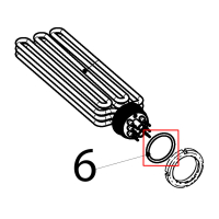 Coppia guarnizioni friggitrice OR4200 Tecnoinox FR48FE7