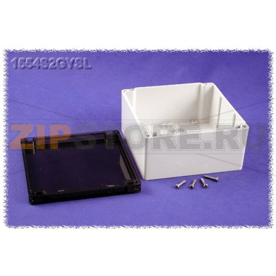 Корпус 160x160x90 мм, материал: пластик, серый, 1 шт Hammond 1554S2GYSL 