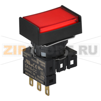 Выключатель кнопочный, Ø отверстия: 16 мм Autonics S16PRT-H2RC 