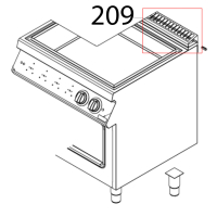 Flue griddle PK Vortmax SSOC E74