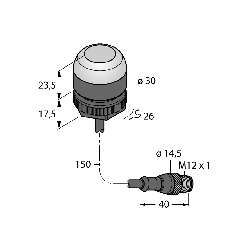 Датчик емкостный Turck K30RPT2BXDQP 