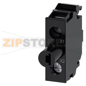 Светодиодный модуль со встроенным светодиодом 24 В AC/DC, цвет: красный, винтовой зажим, для монтажа на полу, Z = минимальный заказ 1 или кратное количество Siemens 3SU1401-2BB20-1AA0-Z&amp;nbsp;X01 