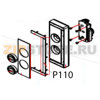 Right panle flake Hurakan HKN-WP900M Right panle flake Hurakan HKN-WP900MЗапчасть на деталировке под номером: P110