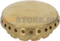 BURNER CAP PERFORATED BRASS POLISHED