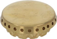 BURNER CAP PERFORATED BRASS POLISHED