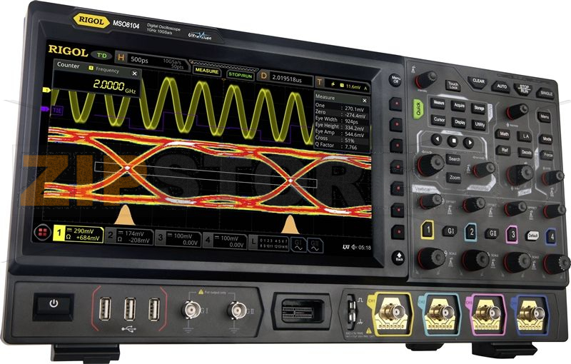 Осциллограф цифровой 2 ГГц, 8 Бит Rigol MSO8204 
