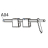 TPH pressure shaft & TPH lever hook assembly Godex EZ-2250i