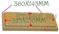 LOW RIGHT/LEFT REFRACTORY BRICK C08631 