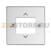 Накладка на терморегулятор, 6109/03-83-500, серебристый алюминий ABB 2CKA006155A0062