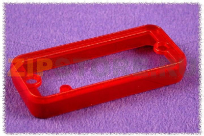Каркас 8x160x51.5 мм, материал: акрилонитрил, красный Hammond 1455TBTRD-10 