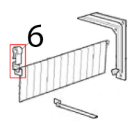 Supporto tendina SX Scotsman B 40
