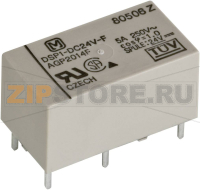 Реле электромагнитное 24 В/DC, 5 А, 1 шт Panasonic DSP124F