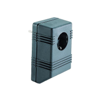 Корпус с вилкой 126x75x53 мм, пластиковый, черный, 1 шт Strapubox SG722