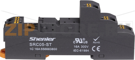 Розетка для 1 контактных реле R2G с пружинным зажимом, 16A Shenler SRC05-ST 