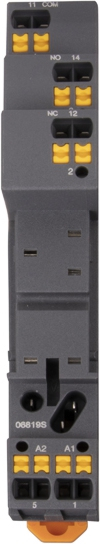 Розетка для 1 контактных реле R2G с пружинным зажимом, 16A Shenler SRC05-ST 