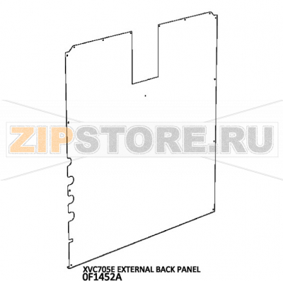 External back panel Unox XVC 705E External back panel Unox XVC 705EЗапчасть на деталировке под номером: 82Название запчасти на английском языке: External back panel Unox XVC 705E