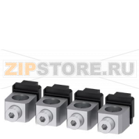 КЛЕММА ДЛЯ КРУГЛОГО ПРОВОДА 4 ШТ. ПРИНАДЛЕЖНОСТЬ ДЛЯ: 3VA2 400/630 Siemens 3VA9384-0JB13