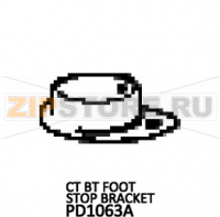Ct Bt foot stop bracket Unox XL 415