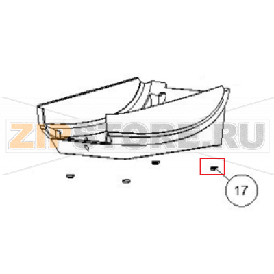 Резиновые ножки (5шт) Zebra ZD500R Резиновые ножки (5шт) Zebra ZD500RЗапчасть на сборочном чертеже под номером: 17Название запчасти Zebra на английском языке: Rubber Foot (set of 5)