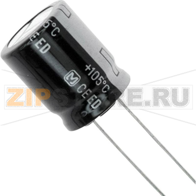 Конденсатор 100 мкФ, 200 В, (Ø) 16 мм, 1 шт Panasonic EEU-ED2D101 