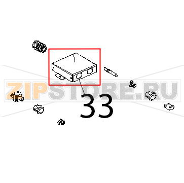 Cruscotto comandi inox Unox XL 193 Cruscotto comandi inox Unox XL 193Запчасть на деталировке под номером: 33