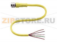 Кабель датчика-исполнительного устройства Female connector V125-G-YE5M-PVC Pepperl+Fuchs