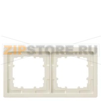 DELTA STYLE ТИТАНОВО-БЕЛЫЙ РАМКА 2-МЕСТНАЯ 153X82MM Siemens 5TG1322