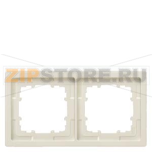 DELTA STYLE ТИТАНОВО-БЕЛЫЙ РАМКА 2-МЕСТНАЯ 153X82MM Siemens 5TG1322 