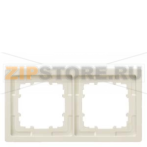 DELTA STYLE ТИТАНОВО-БЕЛЫЙ РАМКА 2-МЕСТНАЯ 153X82MM Siemens 5TG1322 