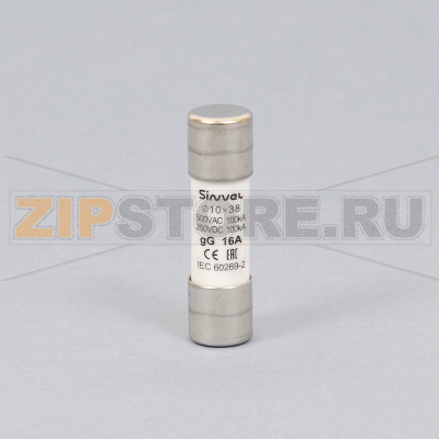 Вставка плавкая 16 А, gG, 10x38 мм Sinvel SV1038-16 