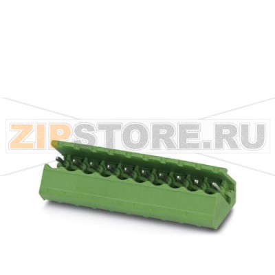 Ответная часть разъема Phoenix Contact SMSTB 2,5/ 2-G-5,08 Номинальный ток: 12 А, Расчетное напряжение (III/2): 320 В, Полюсов: 2, Размер шага: 5,08 мм, Цвет: зеленый, Поверхность контакта: олово, Монтаж: пайка.Минимальный заказ: 50 шт.Упаковка: 50 шт.