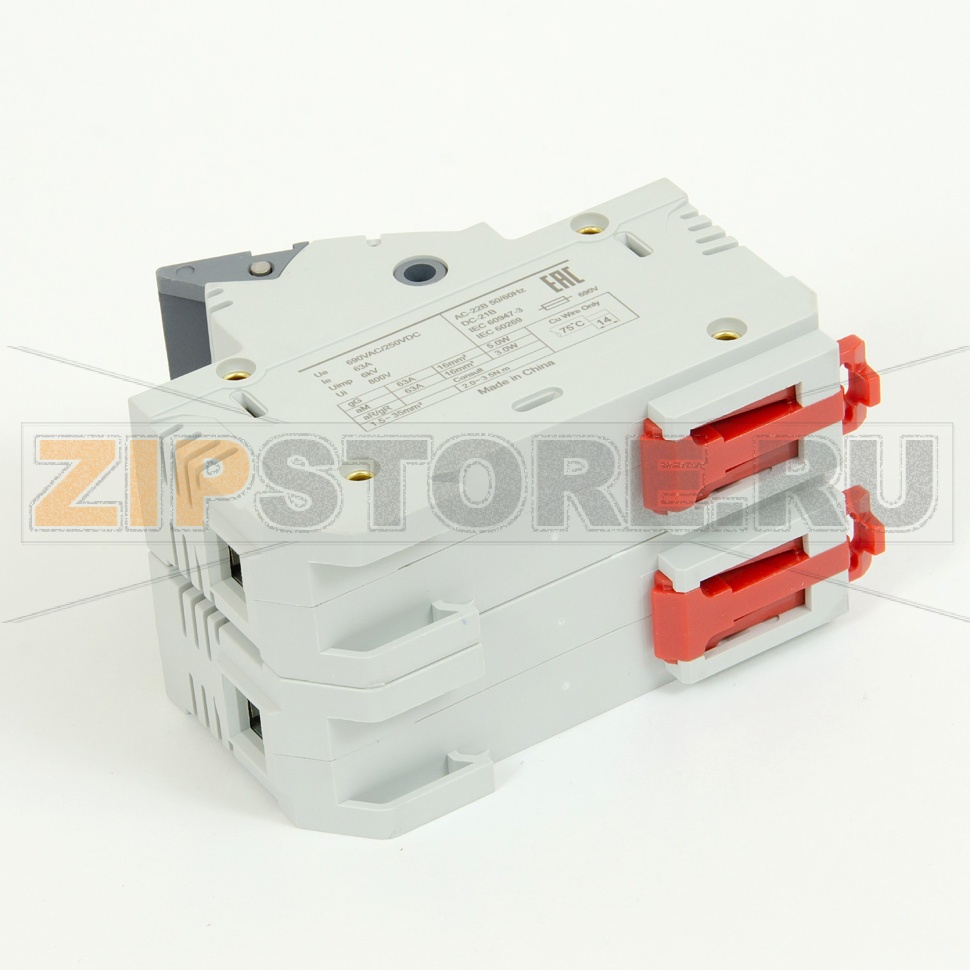 ПВР модульный 63 А, 2Р, 14x51 мм, LED Sinvel SV63-2S 