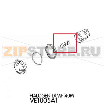 Halogen lamp 40W Unox XV 303G Halogen lamp 40W Unox XV 303GЗапчасть на деталировке под номером: 70Название запчасти на английском языке: Halogen lamp 40W Unox XV 303G