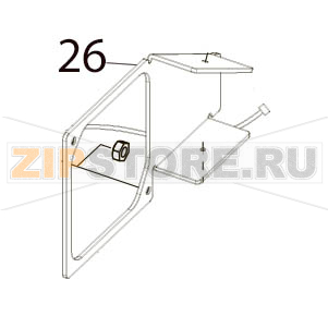 Fan base Toshiba TEC B-SX4T-GS10/20-QP Fan base Toshiba TEC B-SX4T-GS10/20-QPЗапчасть на деталировке под номером: 26