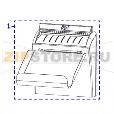 Автоотрезчик Zebra ZT420 Отрезчик (резак, нож) для принтера Zebra ZT420Запчасть на сборочном чертеже под номером: 1Количество запчастей в устройстве: 1Название запчасти Zebra на английском языке: Kit Option Cutter