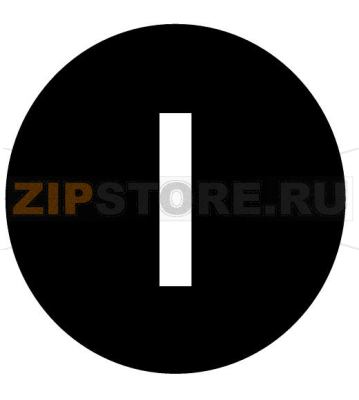 Шильдик кнопочный, черный, грибовидный, I Eaton M22-XDP-S-X1 